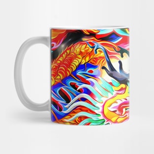 The asian dragons in color Mug